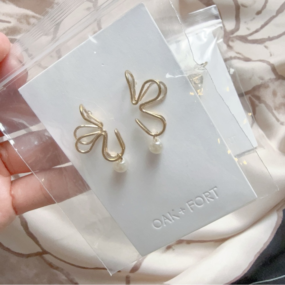 Oak fort earrings 6219-gold-os